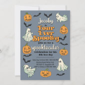 フォーエバ不気味幽霊ハロウィーン秋4th誕生日 招待状 (正面)