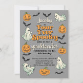 フォーエバ不気味幽霊ハロウィーン秋4th誕生日 招待状 (正面)