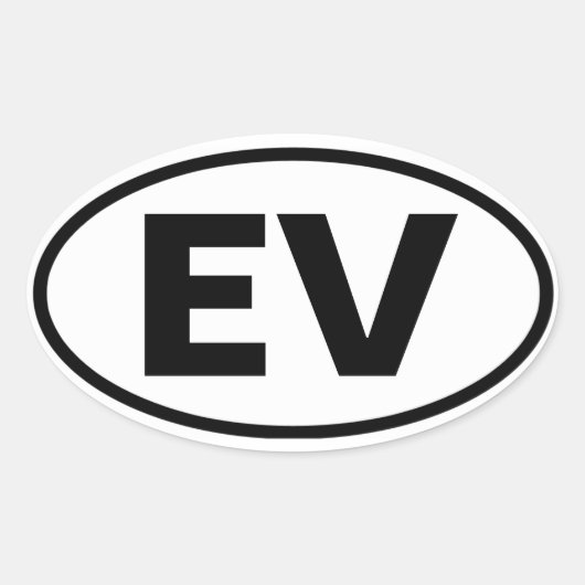 フォーエリシアンバレー「EV」 楕円形シール (正面)