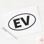 フォーエリシアンバレー「EV」 楕円形シール (封筒)