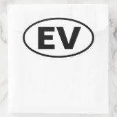 フォーエリシアンバレー「EV」 楕円形シール (バッグ)
