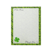 フォーエレガントリーフクローバーフローラメモ帳 ノートパッド (回転)