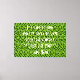 フォーエレガントリーフクローバーフローラ キャンバスプリント