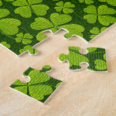 フォーエレガントリーフクローバーフローラ ジグソーパズル (側面)