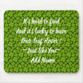 フォーエレガントリーフクローバーフローラ マウスパッド (正面)