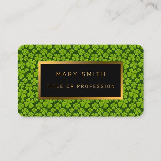 フォーエレガントリーフクローバーフローラ 名刺 (正面)