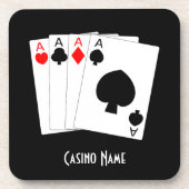 フォーエースデザイン パーソナライズされた コースター (正面)