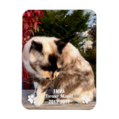 フォーエ恋しく思ーペットメモリアルモダンフォトカスタム マグネット (縦)