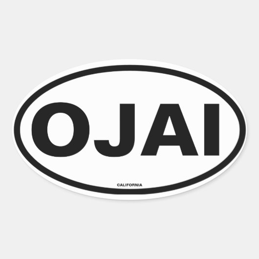 フォーオジャイ 楕円形シール (正面)