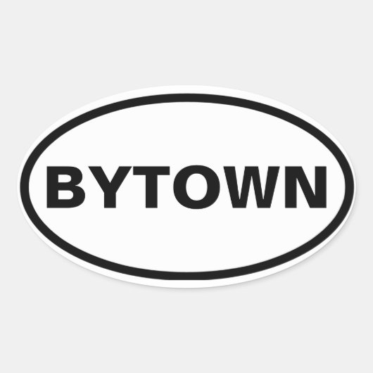 フォーオタワ「BYTOWN」 楕円形シール (正面)