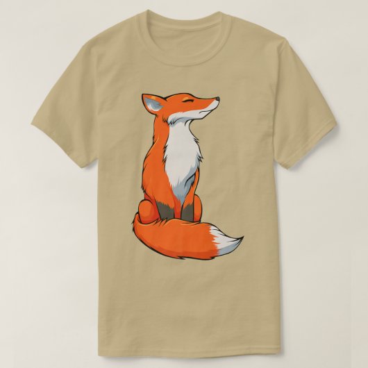 フォーオレンジワイルドフォレストスピリチュアル自然ファン動物 Tシャツ (デザイン正面)
