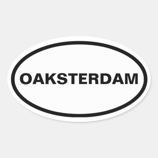 フォーオークランド「オークスタダム」 楕円形シール (正面)