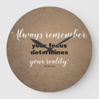 フォーカスが現実を左右 ラージ壁時計