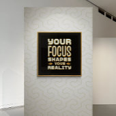 フォーカスされた心、形の現実 – やる気を起こさせる ポスター