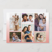 フォーカスの瞬間：カスタマイズ可能な6枚のフォトコラージュ シーズンカード (正面)