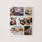 フォーカスの瞬間:カスタマイズ可能な6枚のフォトコラージュ ジグソーパズル (縦)