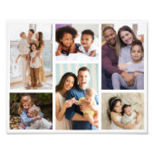 フォーカスの瞬間：カスタマイズ可能な6枚のフォトコラージュ フォトプリント            (正面)