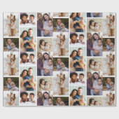 フォーカスの瞬間:カスタマイズ可能な6枚のフォトコラージュ ラッピングペーパー (フラット)