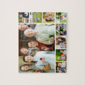 フォーカスの瞬間:カスタマイズ可能な9つのフォトコラージュ ジグソーパズル (縦)