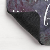 フォーカスはどこ?タイポグラフィ素朴抽象芸術 マウスパッド (コーナー)