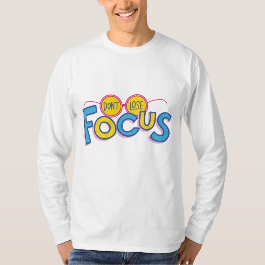 フォーカスを失わない基本長袖Tシャツ Tシャツ (正面)