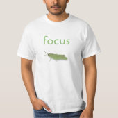 フォーカスグラスホッパー水彩ワッシュ Tシャツ (正面)