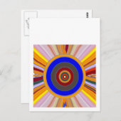 フォーカスツール：ヨガ瞑想カラーホイールDOT ポストカード (正面/裏面)