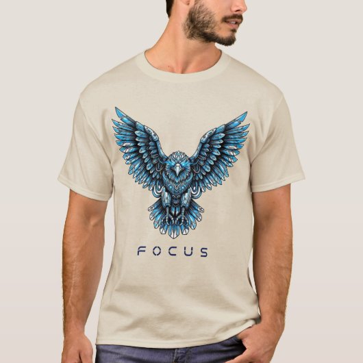 フォーカステキストの未来鷲 Tシャツ (正面)