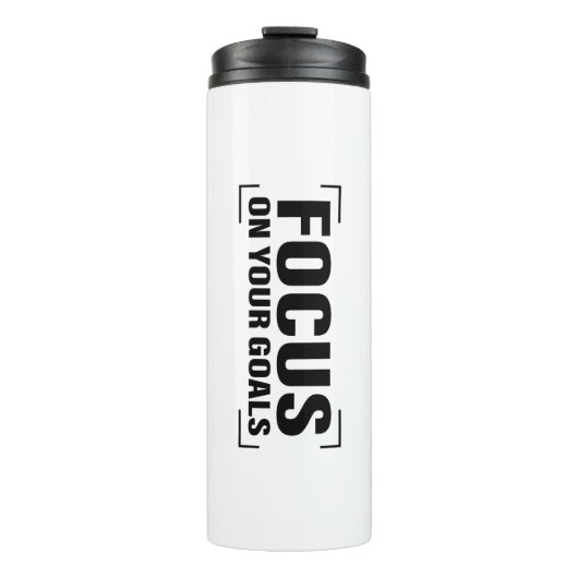 フォーカスディストラクション引用文感動的引用文アート タンブラー (正面)