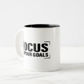 フォーカスディストラクション引用文感動的引用文アート ツートーンマグカップ (正面左)