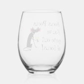 フォーカスハロウィンワインのフカスポカスアウトフォーカストハロウィンワイン引用文 ステムなしワイングラス (裏面)