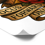 フォーカスフォワードスタイルクリップアートPNG ポスター (角)