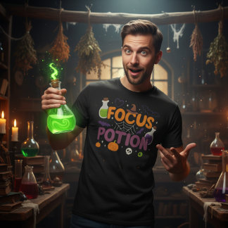 フォーカスポーション ハロウィン | 可愛い魔女のスプーク Tシャツ