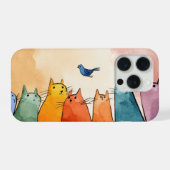 フォーカスモードねこ – 面白い猫の名言アート iPhoneケース (裏面横)
