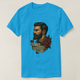 フォーカス前方のみタトゥースタイルTシャツ Tシャツ