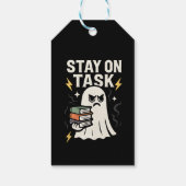 フォーカス幽霊 – ハロウィーン新学期デザイン» ギフトタグ (裏面)