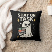 フォーカス幽霊 – ハロウィーン新学期デザイン クッション (ブランケット)