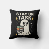 フォーカス幽霊 – ハロウィーン新学期デザイン クッション (裏面)