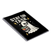 フォーカス幽霊 – ハロウィーン新学期デザイン» ノートブック (右側)