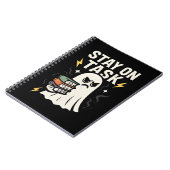 フォーカス幽霊 – ハロウィーン新学期デザイン» ノートブック (左側)