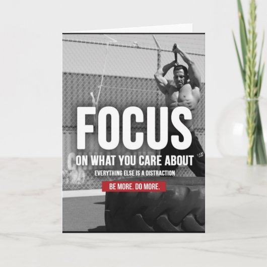 フォーカス – トレーニング やる気を起こさせる カード (正面)