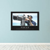 フォーカス：感動的引用文2 キャンバスプリント (インサイチュ (ウッドフロア))