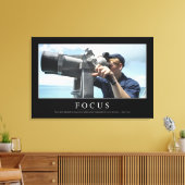 フォーカス：感動的引用文2 キャンバスプリント (インサイチュ (リビング))