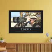 フォーカス：感動的引用文 キャンバスプリント (インサイチュ (リビング))