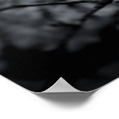 「フォーカス」白黒花ポスター ポスター (角)