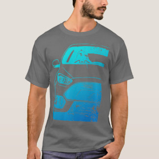フォーカスRSカー使用スタイルファンアートシアン Tシャツ