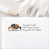 フォーカバリヤキングチャールズスパニエル犬シンプル ラベル (インサイチュ)