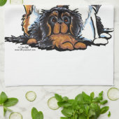 フォーカバリヤキングチャールズスパニエル犬 キッチンタオル (折り畳み)