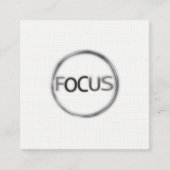 フォーカミニマルス撮影モダンプロフェッショナル スクエア名刺 (正面)