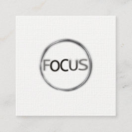 フォーカミニマルス撮影モダンプロフェッショナル スクエア名刺
